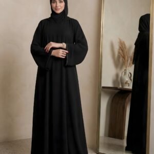 عباية اسود بليسيه